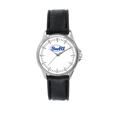 Pedre Women's Clarity Silver-Tone Watch (White Dial)