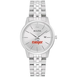 Women's Bulova Corporate Exclusive Silver-Tone Bracelet Watch