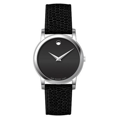 Men's Movado® Classic Museum Watch (Silver/Black)
