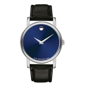 Men's Movado® Classic Museum Watch (Blue Dial)