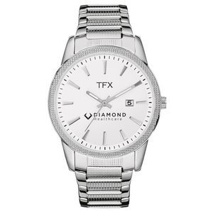 Men's TFX Bracelet Watch by Bulova (White Dial)
