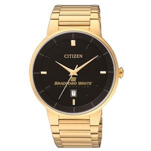 Men's Citizen® Gold Watch (Black Dial)