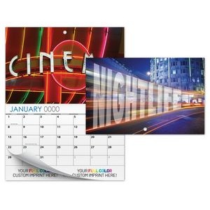 13 Month Mini Custom Photo Appointment Wall Calendar - NIGHTLIFE