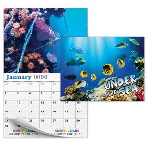 13 Month Custom Appointment Wall Calendar (High Gloss UV-Coated Cover)- UNDER THE SEA