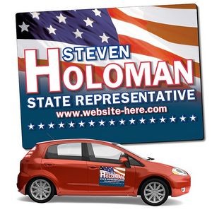 Political Magnetic Car/Truck/Auto/Vehicle Signs - 24x18 Round Corners
