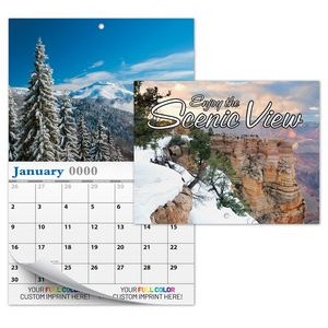 13 Month Custom Appointment Wall Calendar - (High Gloss UV Coated Cover)- SCENIC VIEW