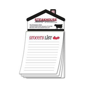 Magna-Pad House Shape Magnet w/Stock "Grocery List" Notepad