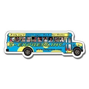 Magnet - School Bus Shape (5.25x1.75) - 25 Mil.