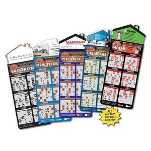 Magna-Card House Shape Magnet Basketball Schedules (3.5"x9")