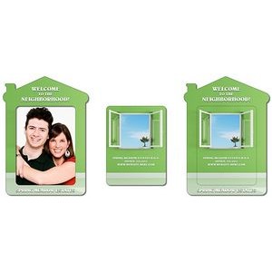 Magnet - House Shape Picture Frame (Approx. 4.3x6) - 20 Mil.