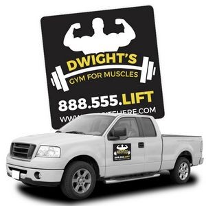 Magnetic Car/Truck/Auto/Vehicle Signs - 12x12 Round Corners