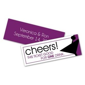 Wedding Drink Tickets (2.75x1) - Extra-Thick UV-Coated (1S)