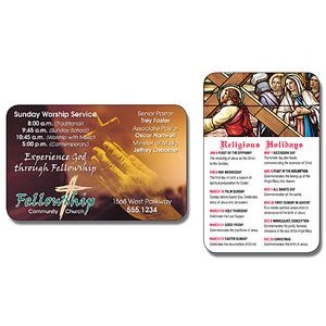 Religious Laminated Wallet Card - 3.5x2.25 (2-Sided) - 14 pt.