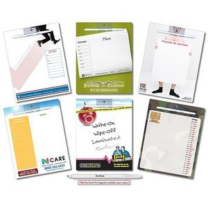 Memo Board - 8.5x11 Extra-Thick Laminated with Repositionable Sticky Back - 24 pt.