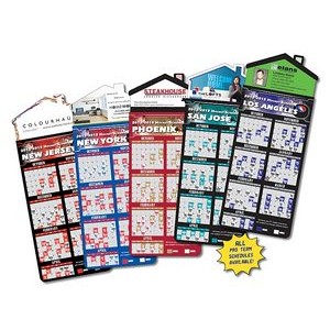 Magna-Card House Shape Magnet Hockey Schedules (3.5"x9")