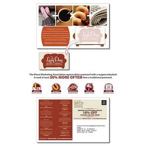 Delivery Magna-Peel Postcard (8.5x5.25) with Business Card Magnet (3.5x2)