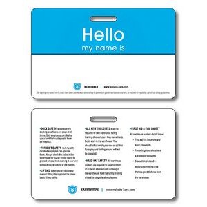 Plastic I.D./Wallet Card with Punch - 2.125x3.375 - 14 pt.