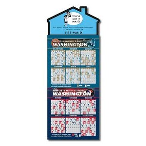 Magna-Card House Shape Magnet Basketball/Hockey Schedules (3.5"x9")