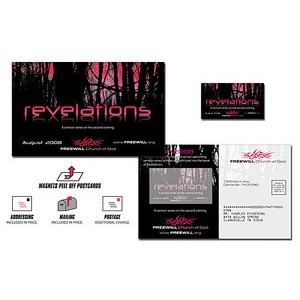 Church Magna-Peel Postcard (8.5x5.25) with Business Card Magnet