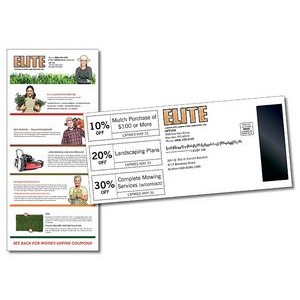 Mag Tab Mail Card (3.625x8.0) - 10 pt. Card with 1x3 Gap Magnet Attached