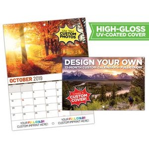 13 Month MINI Custom Photo Appointment Wall Calendar (5.5x8.5) - High Gloss UV Coated Cover