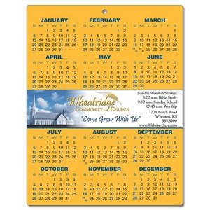 Religious Laminated Calendar Card - 8.5x11
