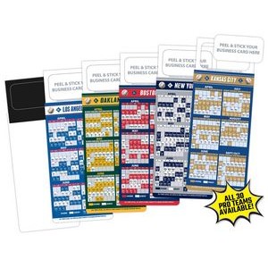 Baseball Schedule Magnet - Peel and Stick Business Card (3.5x9)