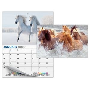 13 Month Mini Custom Photo Appointment Wall Calendar - HORSES