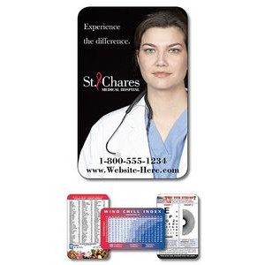 Health Laminated Wallet Card - 3.5x2.25 (2-Sided) - 14 pt.