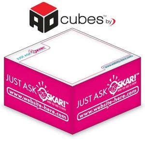 Ad Cubes™ - Memo Notes - 3.875x3.875x1.9375-1 Color, 1 Design on Sides