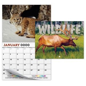 13 Month Custom Appointment Wall Calendar (High Gloss UV-Coated Cover)- WILDLIFE