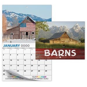 13 Month Custom Appointment Wall Calendar (High Gloss UV-Coated Cover)- BARNS