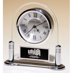 Airflyte® Desk Clock w/ Beveled Glass