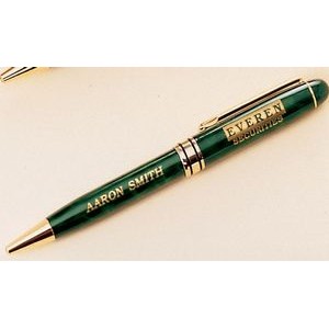 Green Marble Pen (5 1/4")
