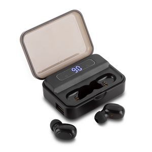 2-in-1 TWS Earbuds and Emergency Power bank with Digital Display