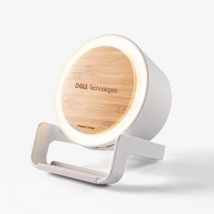 WheatStraw Eco Spotlight Bluetooth Speaker and Qi Phone Stand