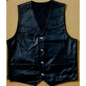 Embossed Leather Vest
