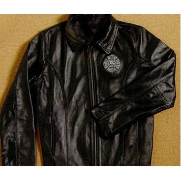 Women's Embossed Leather Jacket