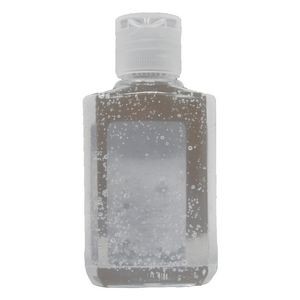 Hand Sanitizer, 61% Gel, 2 oz Bottle with No Label