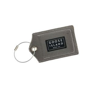 Canvas Luggage Tag w/ Woven Patch