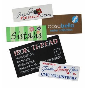 Woven Label Up To 14 Sq. Inches - 