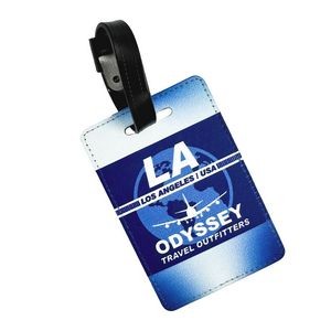 Full Color Sublimated Luggage Tag w/ Buckle Strap