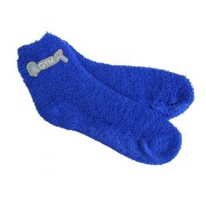 Fuzzy Socks w/ Woven Patch