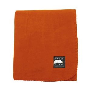 Fleece Blanket w/ Sewn Woven Patch