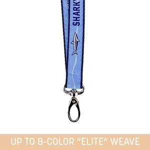3/4" Woven Lanyard w/ Trigger Snap & Key Ring - "Elite" Weave