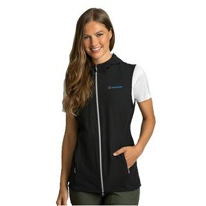 Greg Norman Women's Windbreaker Full-Zip Hooded Vest