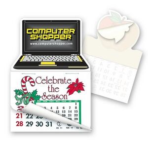 Laptop Computer Shape Pad Sticker W/Tear Away Calendar