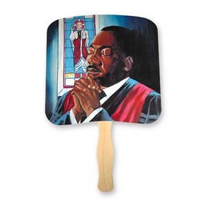 Religious Martin Luther King Jr Praying Full Color Hand Fans