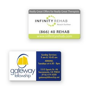 2" x 3 1/2" Business Card Magnet Rounded Corners (30 Mil)