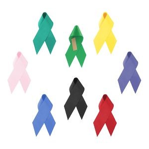 2 1/2" Blank Awareness Ribbon with Tape (5/8" width)
